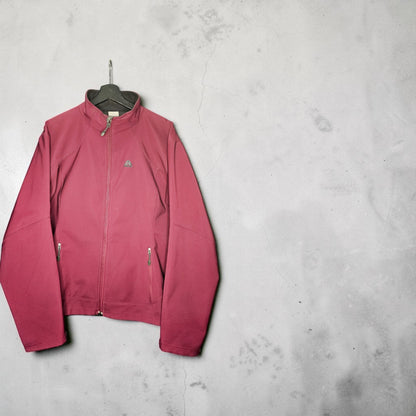 Nike ACG womens maroon softshell high mock neck jacket