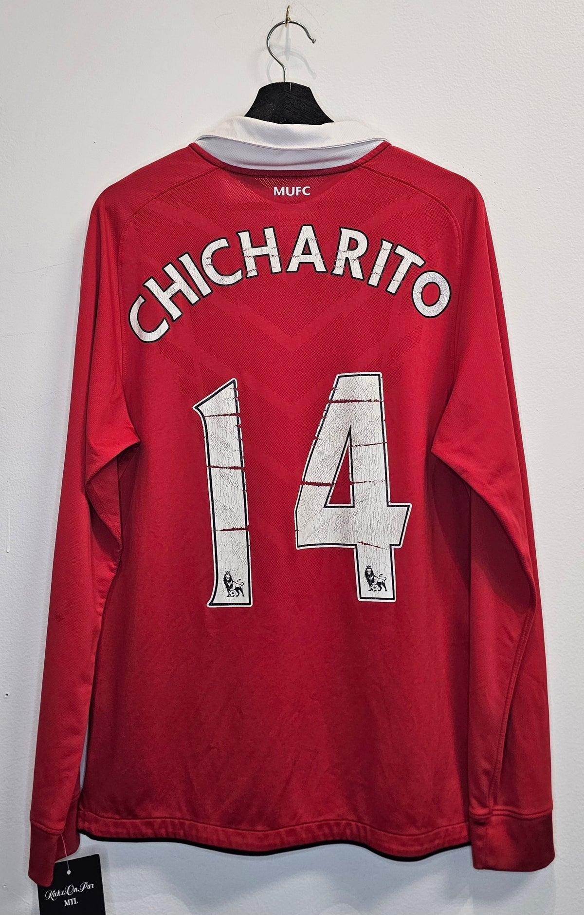 Nime Drifit Manchester United 10-11' Chicharito Hernandez longsleeve home jersey